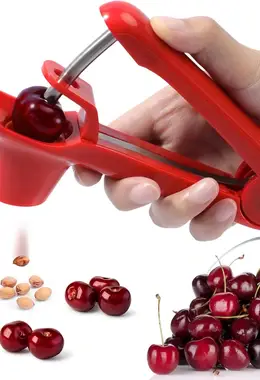 SCHVUBENR Cherry Pitter Tool Stainless Steel Cherry Corer Pitter