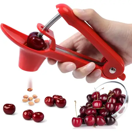 SCHVUBENR Cherry Pitter Tool Stainless Steel Cherry Corer Pitter